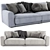 Modern Poliform Paris Seoul Sofa 3D model small image 1