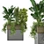 Boho Greenery in Ferm Living Bau Pot 3D model small image 1