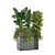 Boho Greenery in Ferm Living Bau Pot 3D model small image 4