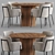 CB2 Azalea Round Dining Table: Modern Elegance for Your Dining Space 3D model small image 1