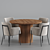 CB2 Azalea Round Dining Table: Modern Elegance for Your Dining Space 3D model small image 3