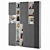 Versatile 14-Shelf Cabinet: Ample Storage Space 3D model small image 3