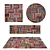 8-Piece Assorted Rug Set: VRayFur & Displacement Mod for 3ds Max, Cinema4D, and more! 3D model small image 1