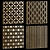 Decorative Square Panel Set 7 3D model small image 1