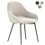 Chic Brooke Fabric Dining Chair 3D model small image 1