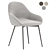 Chic Brooke Fabric Dining Chair 3D model small image 2