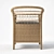 JANO Garden Chair: Synthetic Rattan, Black Cushion 3D model small image 4