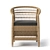 JANO Garden Chair: Synthetic Rattan, Black Cushion 3D model small image 9