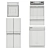 Whirlpool Kitchen Set: Range, Refrigerator, Oven & Dishwasher 3D model small image 3
