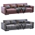 Luxury Flexform Magnum Leather Sofa 3D model small image 5