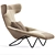 Elegant Esmena Chaise Chair 3D model small image 2