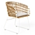 Elegant Merina Chair: Crisal Decoracion 3D model small image 8