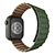 Sleek Apple Watch Series 7: 45mm Green Aluminum & Leather Link 3D model small image 2