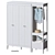 IDANÄS IKEA White Combined Wardrobe 3D model small image 1