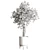 Ficus Benjamin Tree in Wood Vase 3D model small image 4
