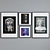 Title: Modern Sculpture Head Picture Frame Set 3D model small image 2