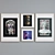 Title: Modern Sculpture Head Picture Frame Set 3D model small image 3