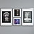 Title: Modern Sculpture Head Picture Frame Set 3D model small image 5