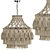 Elegant Macrame Chandelier 12 3D model small image 2