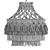 Elegant Macrame Chandelier 12 3D model small image 5