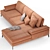 Landa: Adjustable Minimalist Sofa 3D model small image 2