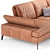 Landa: Adjustable Minimalist Sofa 3D model small image 3