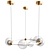 Nordic Glass Bubble Chandelier 3D model small image 1