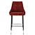 Elegant Velvet Half-Bar Chair 3D model small image 4