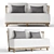 Restoration Hardware Cala Sofa: Modern and Stylish Comfort 3D model small image 1