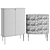 Elegant Wood & Metal Sideboards 3D model small image 4