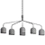 Luxury Howard Chandelier: Gunmetal/Bone China 3D model small image 4