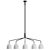 Luxury Howard Chandelier: Gunmetal/Bone China 3D model small image 5