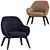 Modern Aisha Armchairs: Sleek & Stylish 3D model small image 2