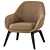 Modern Aisha Armchairs: Sleek & Stylish 3D model small image 3