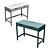  Elegant Turquoise-Gray and White Table "ALEX 3D model small image 1