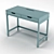  Elegant Turquoise-Gray and White Table "ALEX 3D model small image 3