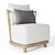 Restoration Hardware Rh Cala Lounge Chair 3D model small image 1