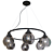 Vitaluce V4481-1/6S: Stylish Ceiling Chandelier 3D model small image 1