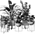 Contemporary Indoor Plant Collection 3D model small image 4