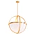 Modern Three Light Pendant 3D model small image 1