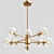 Mcree 8-Light Sputnik: Modern Linear Chandelier 3D model small image 3