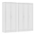 Minimalist White Wardrobes by IKEA 3D model small image 2