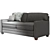 Minimalist Alexander Track Arm Sofa 3D model small image 7