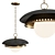 Sleek Herkimer Pendant Light 3D model small image 1