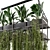 Metal Box Hanging Plants - Set 269 3D model small image 3