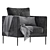 Sleek Modern Armchair 3D model small image 2