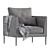 Sleek Modern Armchair 3D model small image 3