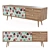 Scandinavian Chest of Drawers "Berber" | 2 Drawers, 2 Doors (579145) 3D model small image 1