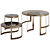 Fendi Anya Glass 2021 Coffee Table: Elegant and Modern Statement 3D model small image 6