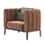 FITZ Swivel Chair: Modern Elegance for Your Space 3D model small image 1
